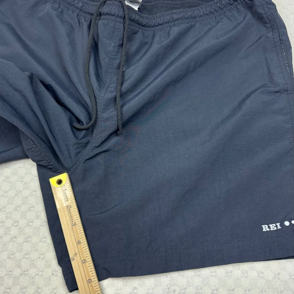 REI Swim Trunks‎ Shorts Mens XL Navy Mesh Liner Pockets Drawstring Beach Active